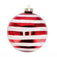 Pallina Natale Vetro Bicolore A2F E6 D12