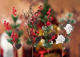 Ramoscello Per Decorazione Natale Cm66