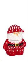 Scatola Babbo Natale Ceramica Cm12X9Xh14