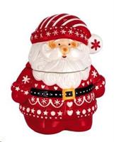 Scatola Babbo Natale Ceramica Cm22X15Xh24