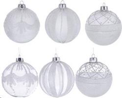 Pallina Natale Vetro Trasparente A3D2F Ex6 D10