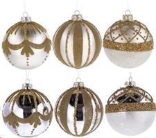 Pallina Natale Vetro Perla A3D2F Ex6 D12