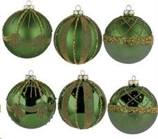 Pallina Natale Vetro Verde A3D2F Ex6 D10