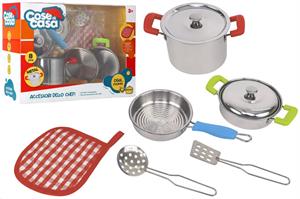 Pentoline Metallo C/Accessori Cucina 8Pz