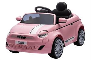 Auto Elettr Fiat 500E Rosa 12V 4,5Ah R/C 2,4Ghz