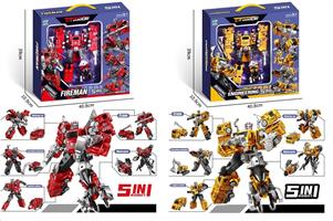 Robot Trasformabile 5 In 1 Warrior