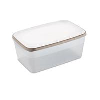 Contenitore Frigo Ciao Fresco Lt.5,4 Coperchio Bianco/Tortora Chiar