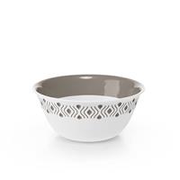 Ciotola Tosca D.23 Cm Bianco/Tortora Chiaro Plus