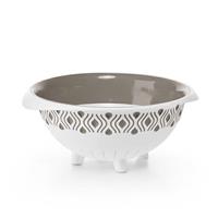 Scolapasta Tosca D.28 Cm Bianco/Tortora Chiaro Plus