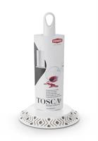 Portarotolo Da Cucina Tosca Bianco/Tortora