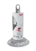 Portarotolo Da Cucina Tosca Stone Grey/Bianco
