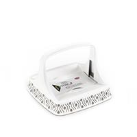 Portatovaglioli Orizzontale Tosca Bianco/Tortora Chiaro Plus