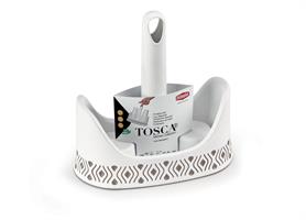 Portabicchieri Tosca Bianco/Tortora