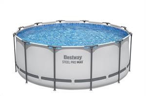 Piscina Steel Pro Max Cm.366x122 Cap.1.0250 Lt Pompa a Filtro,Scaletta
