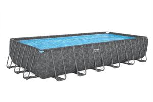 Piscina Apx 365 Rett.7.32m3.66m1.32m Cap.30.045 L Pompa/Scaletta