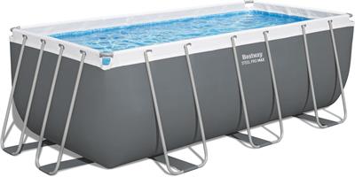 Piscina Steel Pro Max Rett.Cm.412x201x122 Cap.8.124 L,Filtro/Scalett Bes