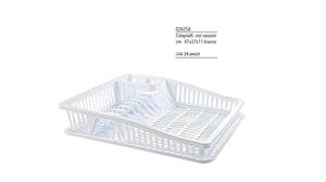 Scolapiatti C/Vassoio Grigio 47X37X11