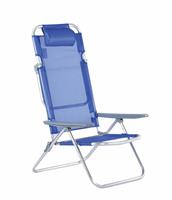 Spiaggina Big cm.63x72x102h Diam.22 Reclinabile 6 Pos.Blue/Orange/Green