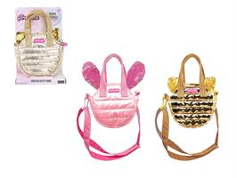 Girabrilla Puffer Pets Bag Pink/Gold