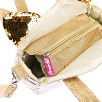 Girabrilla Puffer Pets Bag Pink/Gold