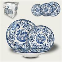 Servizio Piatti 18 Pz Old London Blu