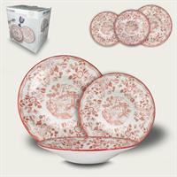 Servizio Piatti 18 Pz Old London Rosa