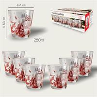 6 Bicchieri 25 Cl Christmas Nordic