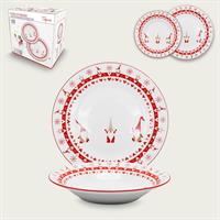 Servizio Piatti 12 Pz Fiaba Di Natale