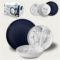 Sercizio Piatti 18 Pz Blu