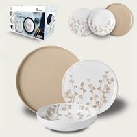 Servizio Piatti 18 Pz. Tortora