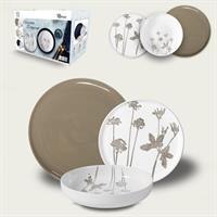 Servizio Piatti 18 Pz.Grigio