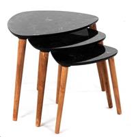 Tavolino Damla Nero 50X47X44 Cm