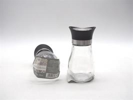 Barattolo Sale/Pepe Con Tappo Nero H11.2X5.9Cm