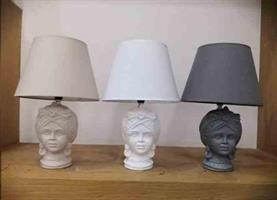 Lampada H.38Cm - Paralume 18X25X16 + Base 25.5X11.8X12.6Cm.