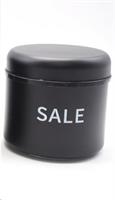 Barattolo Vetro Rotondo H11.2X11.5 Sale - Nero