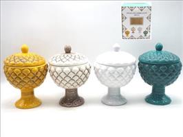 Scatola Pigna Anticata Con Coperchio 15.5X16X16Cm