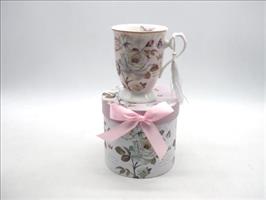 Tazza H.10X11,5X9Cm. Disegno Rose