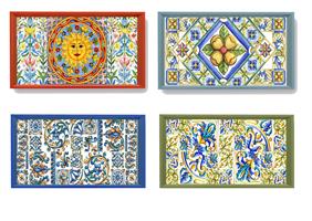 Vassoio Rettangolare Mdf  34.8X20X4Cm.