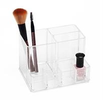 Porta Trucchi In Plexiglass H.11X9.5X13.5Cm.