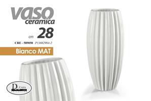 Vaso Bianco 28Cm P1366299A-2