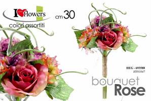 Bouquet Rose Ass 30Cm        Hy01047