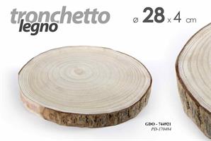 Tronco Legno 28*28*4Cm Pd170484