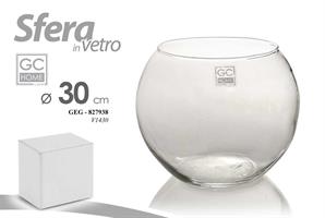 Sfera Vetro Trasp. 30Cm V1430
