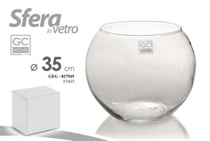 Sfera Vetro Trasp. 35Cm        V1435