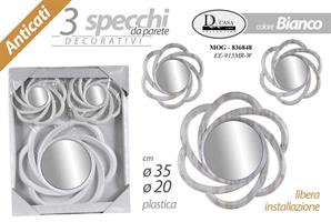 3 Specchi Bco Ant.Pl 35/20 Ee915Mr-W