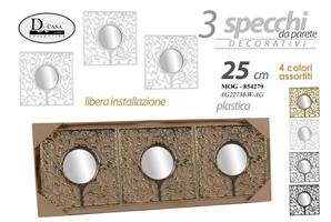 3 Specchi Pla. As 25Cm   Ag227M-W/Ag