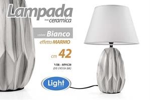 Lampada Bca Marmo 42Cm    Dy19510-Mg