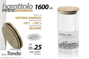 Barattolo Vetro 1600 Ml 10*25 Cm