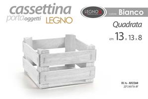 Cassetta  Bianca 12,5*12,5*7,8 Cm