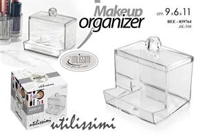 Porta Cotton Fioc Plastica  9*6*10,5 Cm